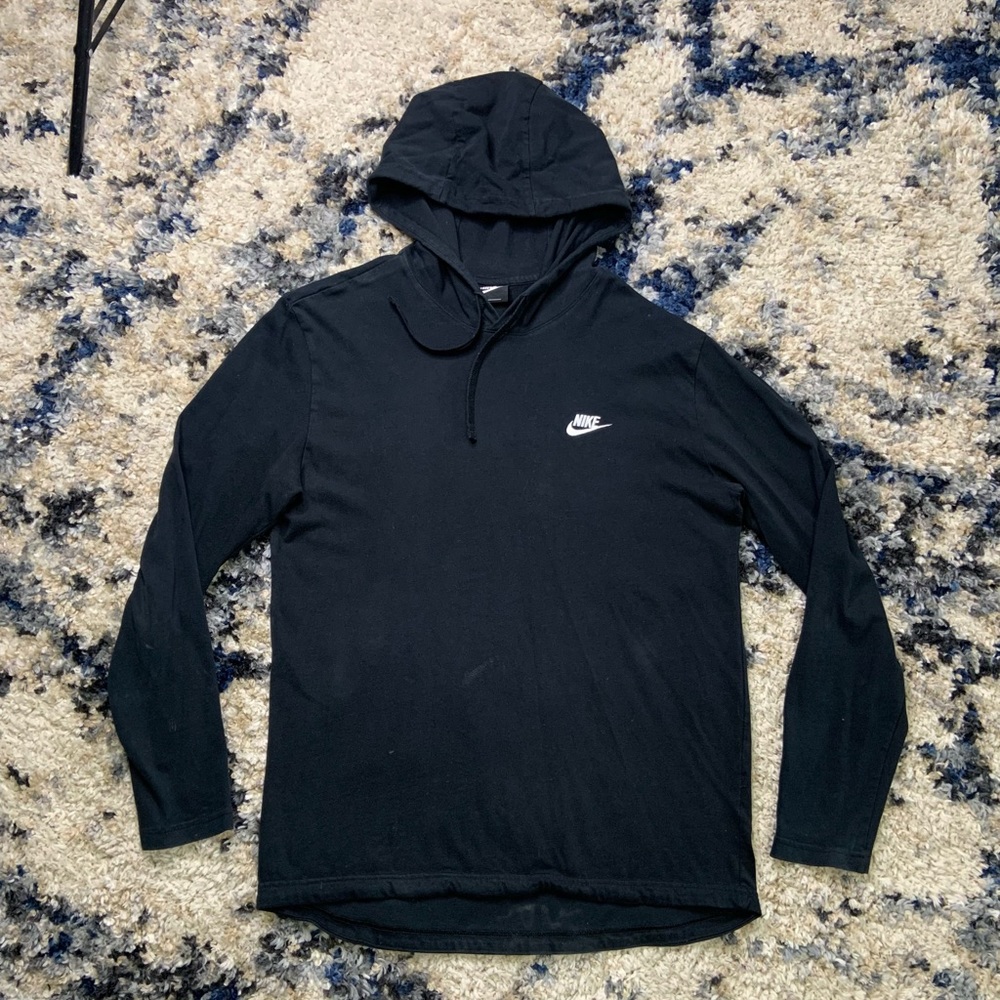 Men’s Large Nike Lightweight Hooded Pullover Black
